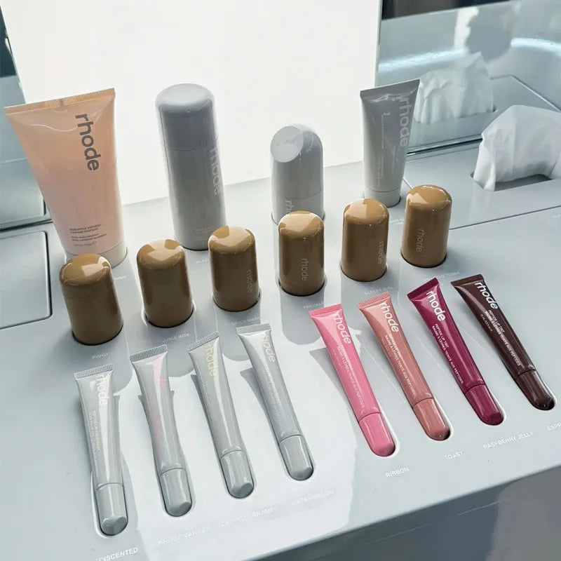 Summer Limited Makeup Skincare Products Face Cream New Lemontini Lip Glosses Piggy Blusher Make Up Mirror Storage Bag Sticker